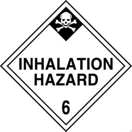 Accuform DOT PLACARD HAZARD CLASS 6  MPL603VS50 MPL603VS50